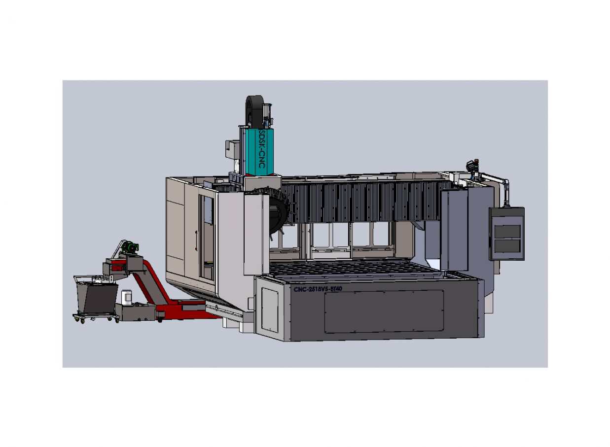 龍門加工中心SDSK2518V5-BT40數控機床技術規格書